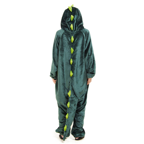 Snuggs Blanket Animal Onesie Dinosaur neon green